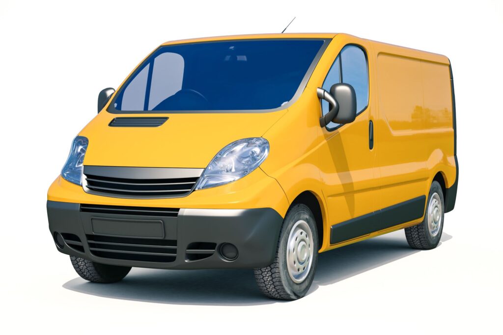 A yellow van for small moves or single-item deliveries