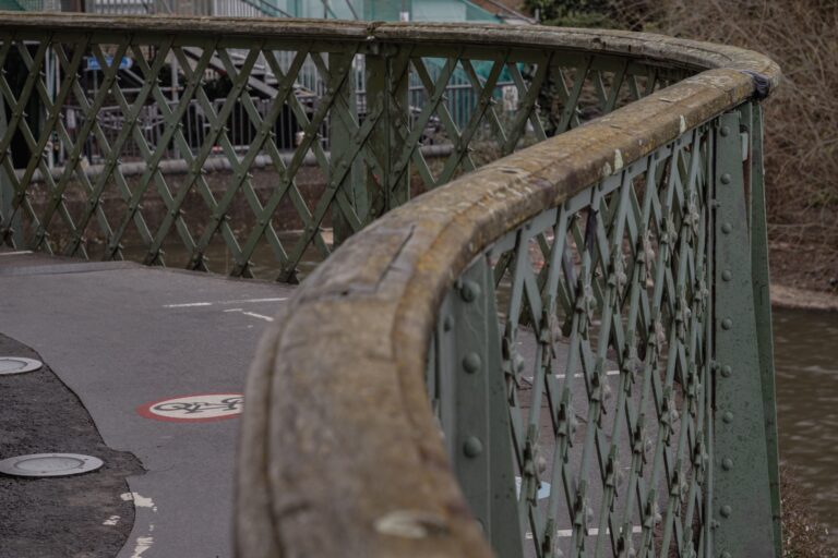 Hammersmith bridge for pedestrians and cyclists in the concept of services and amenities in Hammersmith.