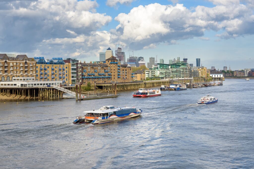 Boats on the River Thames